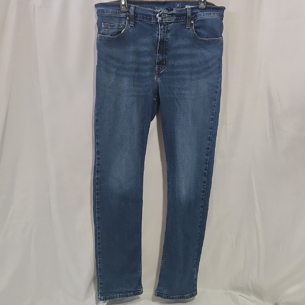 George Men's Blue Straight-Leg Jeans